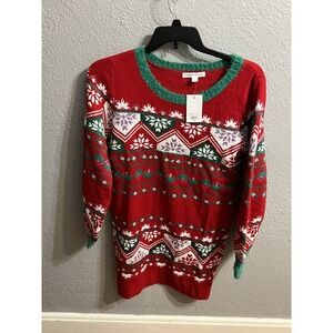 Celebrate Together Christmas Sweater‎ Tunic Size XL Womens